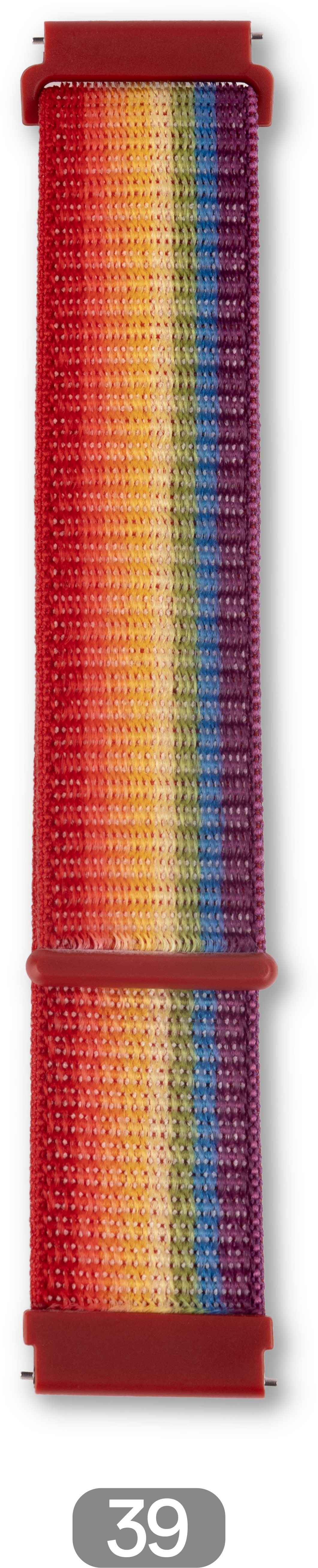 Soft Nylon Sport Strap Replacement band 18mm 20mm 22mm(Rainbow) 2