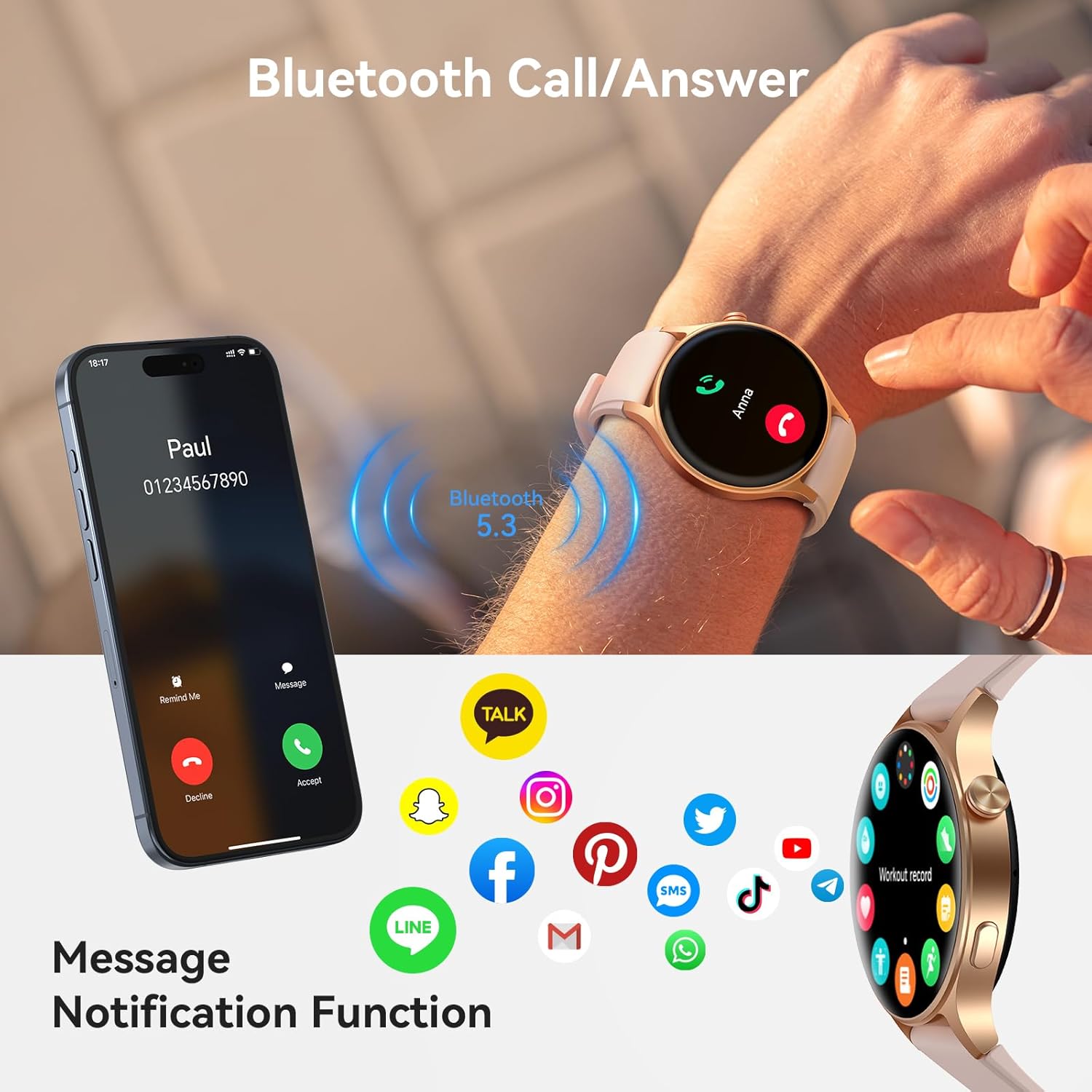 【AR-01】Ultra-Clear Screen Activity Trackers with Heart Rate/Sleep/SpO2 Monitor 8