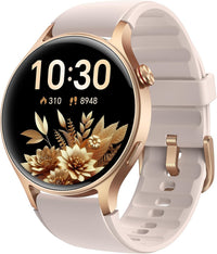 【AR-01】AMOLED Ultra-Clear Screen Activity Trackers with Heart Rate/Sleep/SpO2 Monitor, Smartwatch for iPhone/Android, 110+ Sport Modes