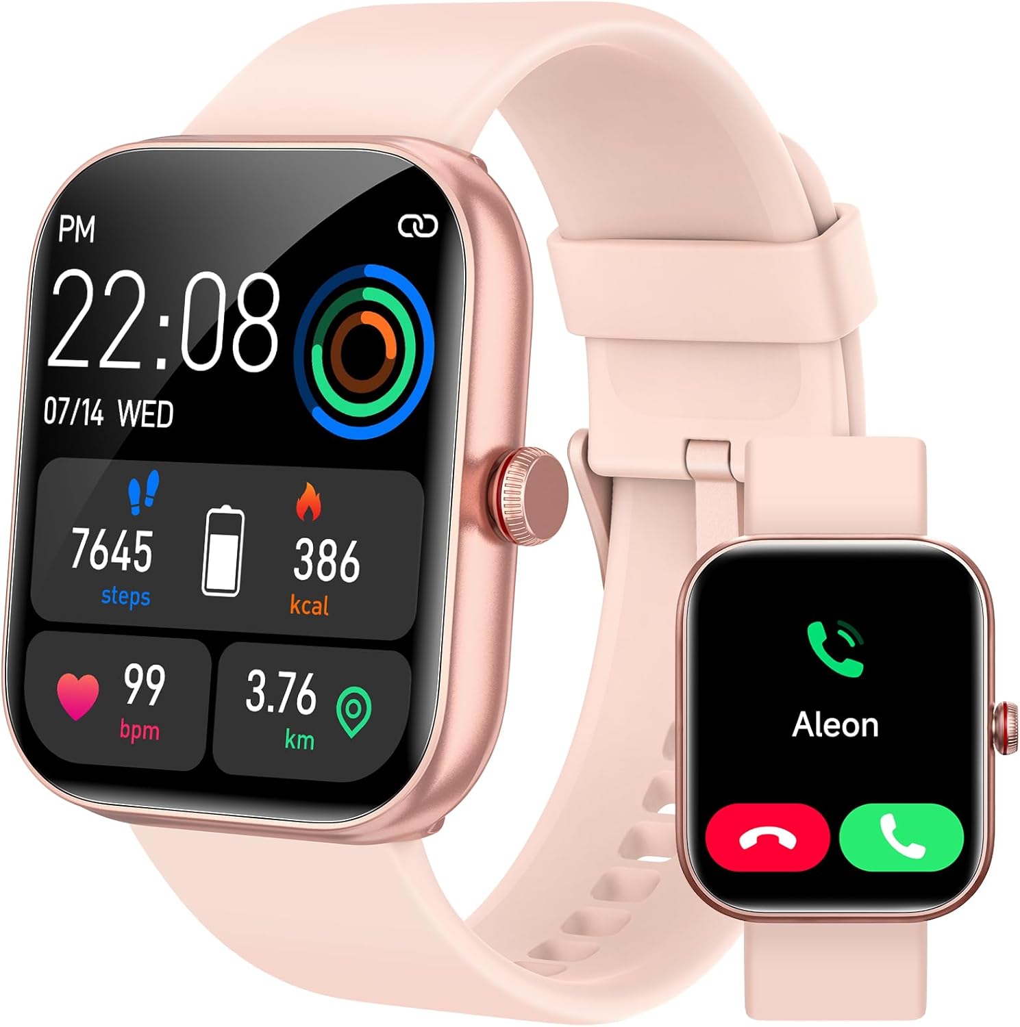 【IDW15】Smart Watches 1.91" HD Fitness Tracker with 105+ Sport Modes, IP68 Waterproof