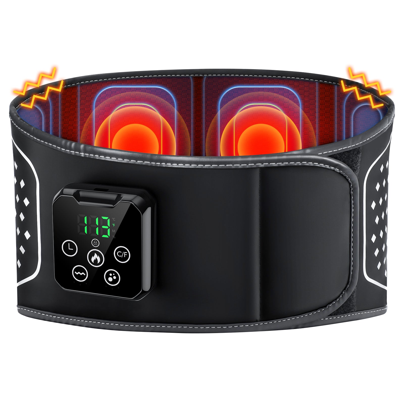 Lower Back Massager with Heat for Back Pain Relief Wrap with 4 Heat 3 Vibration