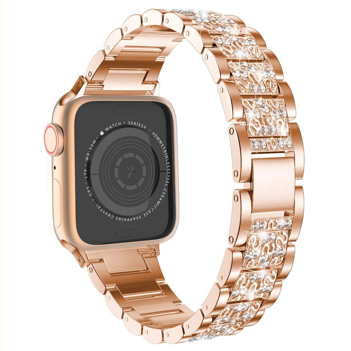 【Band Only!】Jewelry Bling Diamond Metal Replacement Band 3