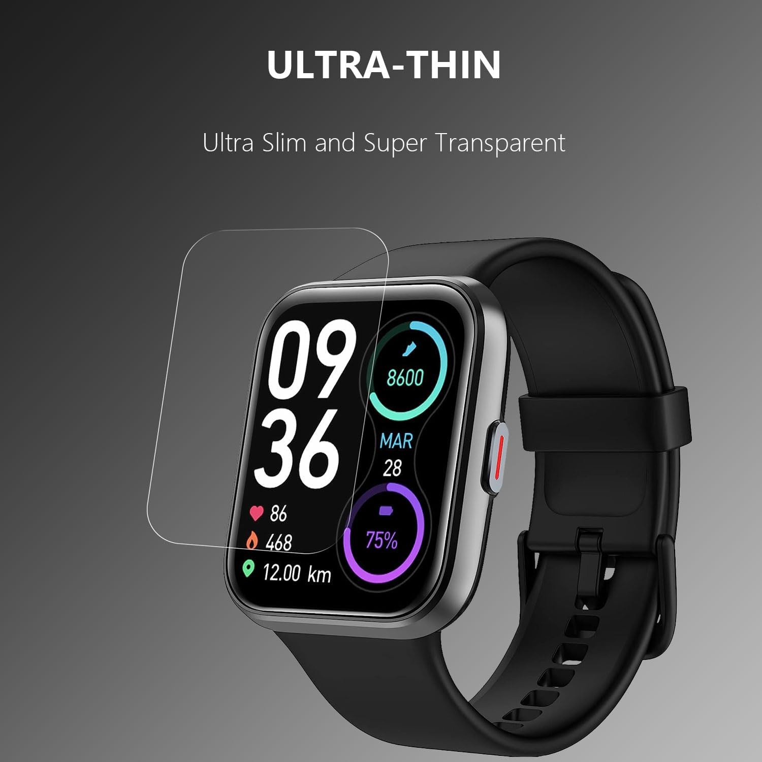 2-Pack 1.8" Smart Watch Screen Protector for ID208Plus/ IDW13 / IDW15/ IDW19 (Free Shipping with Purchase of 2 or More!) 2