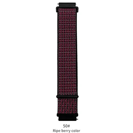 Soft Nylon Sport Strap Replacement band 18mm 20mm 22mm(Free shipping for 2 or more watch straps)（Milk White） 24