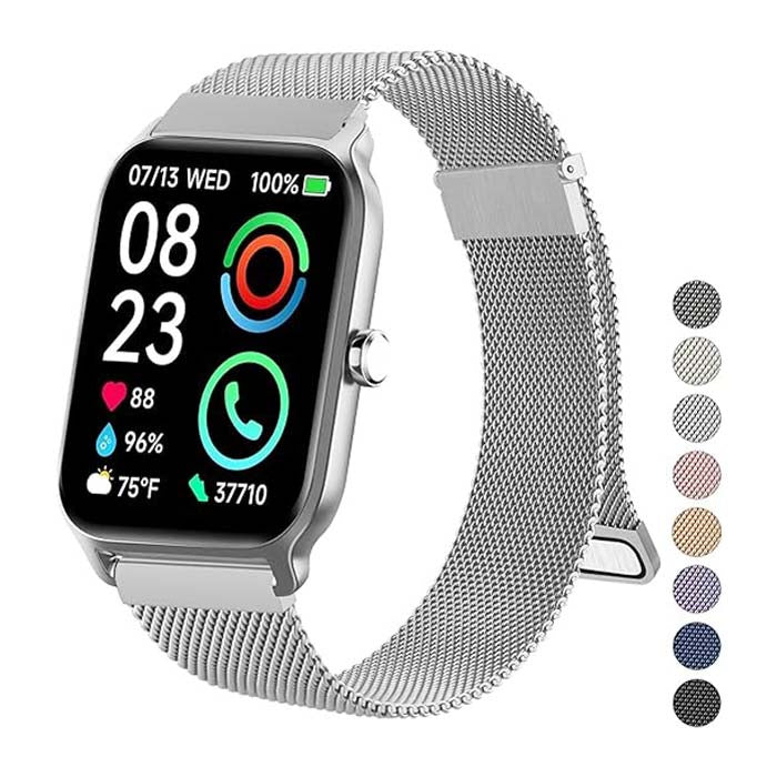 Metal Strap Replacement Band 22mm （Silver）