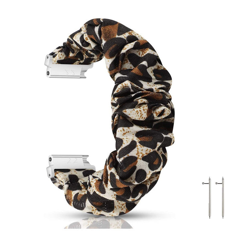 Scrunchie-Style Printed Watch Strap