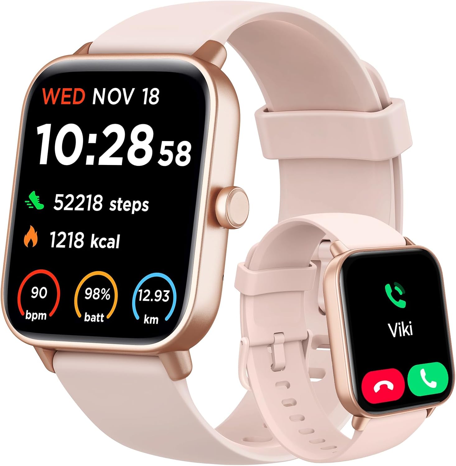 【IDW19H】Smart Watch for Women Android & iPhone,1.8" Smartwatch with Heart Rate/SpO2/Sleep Monitor,