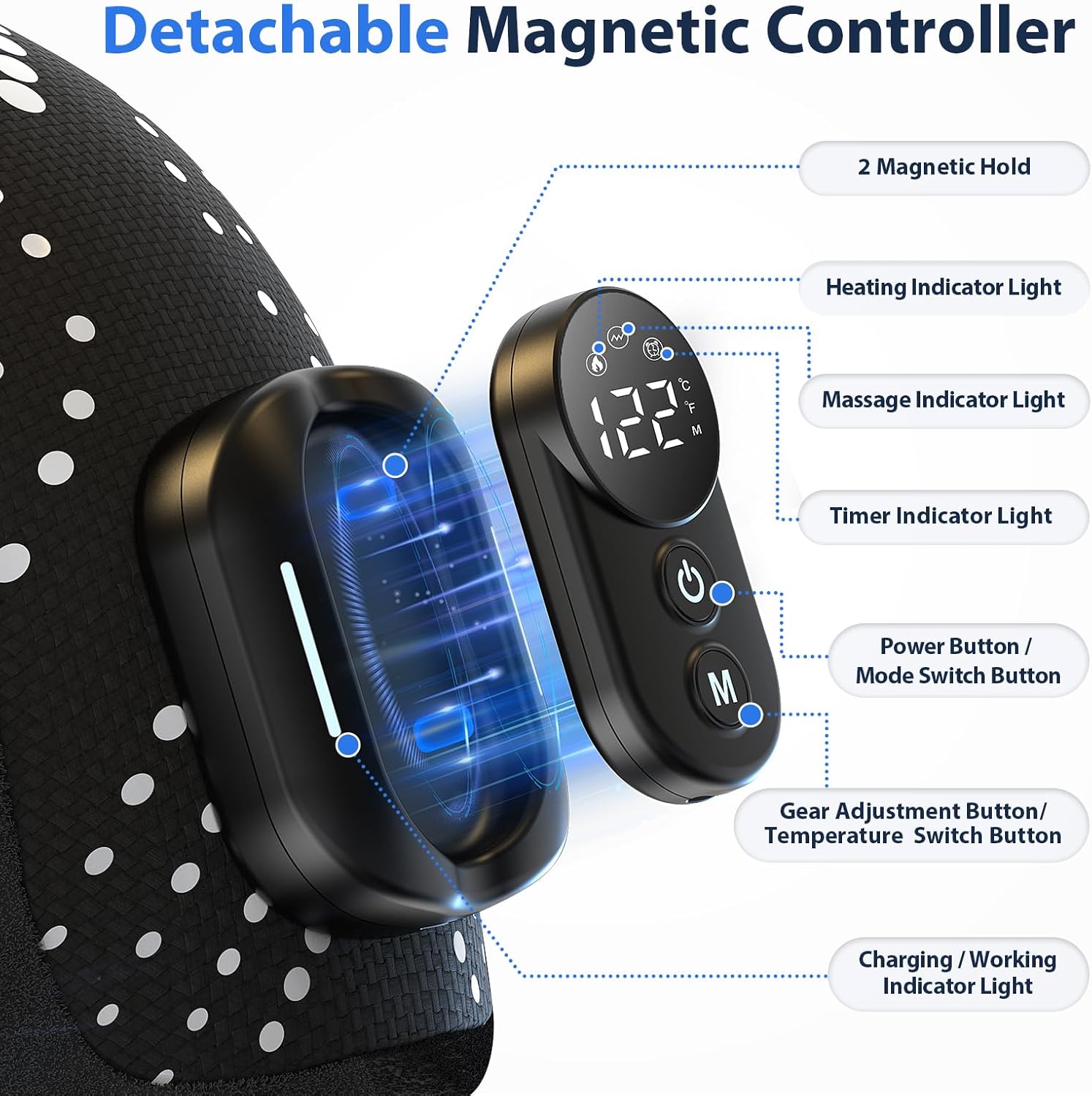 Shoulder Massage pad, with Heat Vibration 5 Levels Adjustable 4