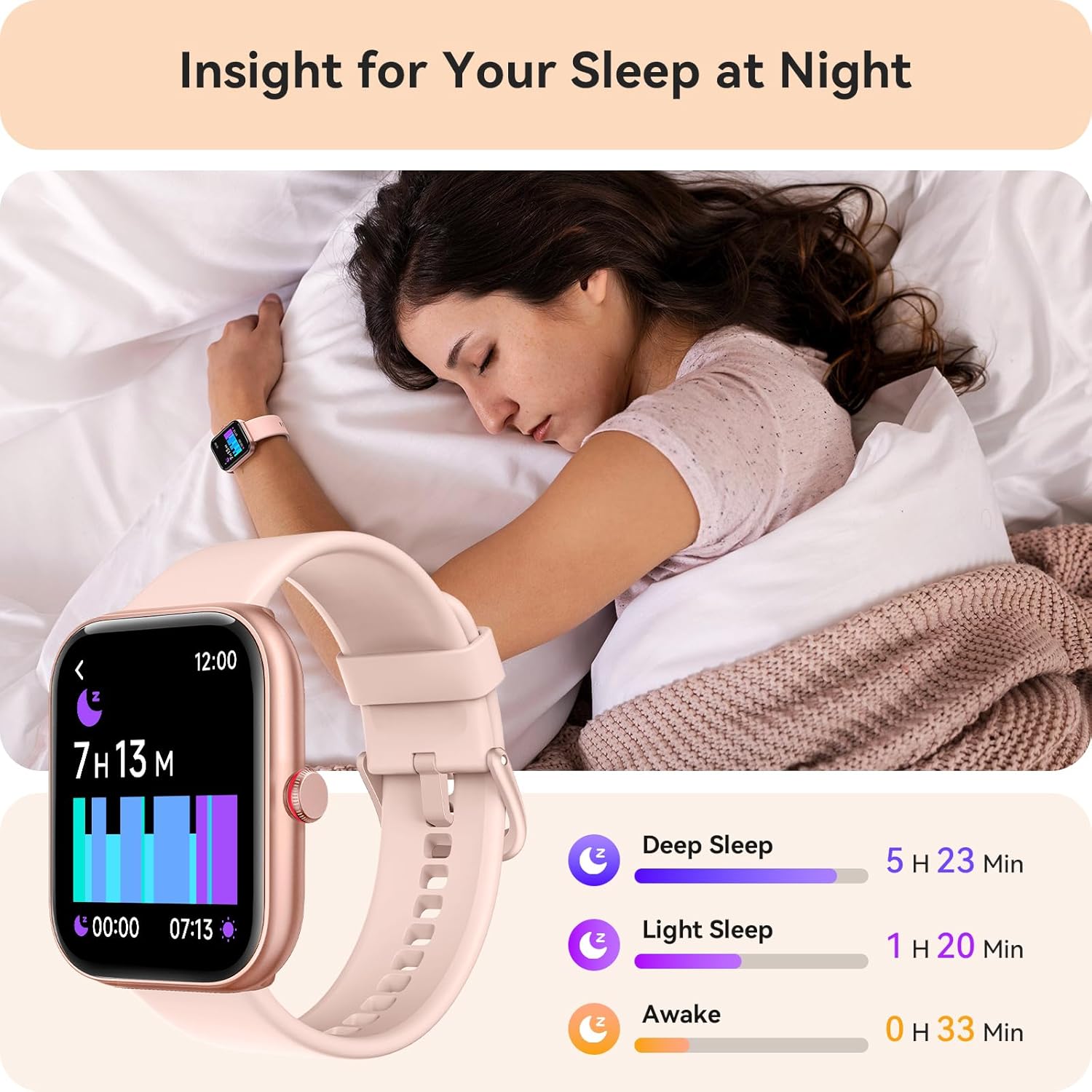 【IDW20】1.91" HD Fitness Tracker with 105+ Sport Modes Sleep/Heart Rate/SpO2/Stress Monitor 8