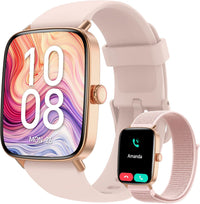 【IDW208】2025 New Smartwatch 1.85" HD Dynamic Dial Fitness Tracker with 110+ Sport Modes, Sleep/Health Monitor