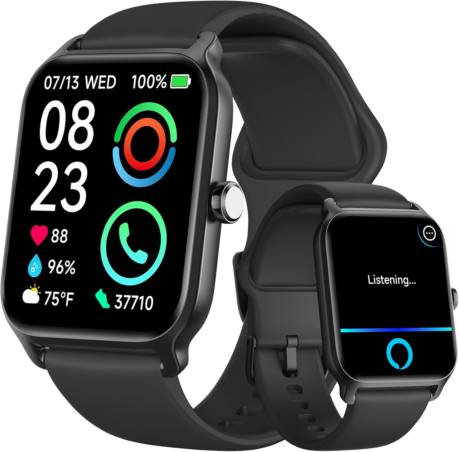 【IDW13】 1.8" IP68 Waterproof Fitness Watch with Bluetooth Call (Answer/Make), Heart Rate/Sleep/SpO2 Monitor 4
