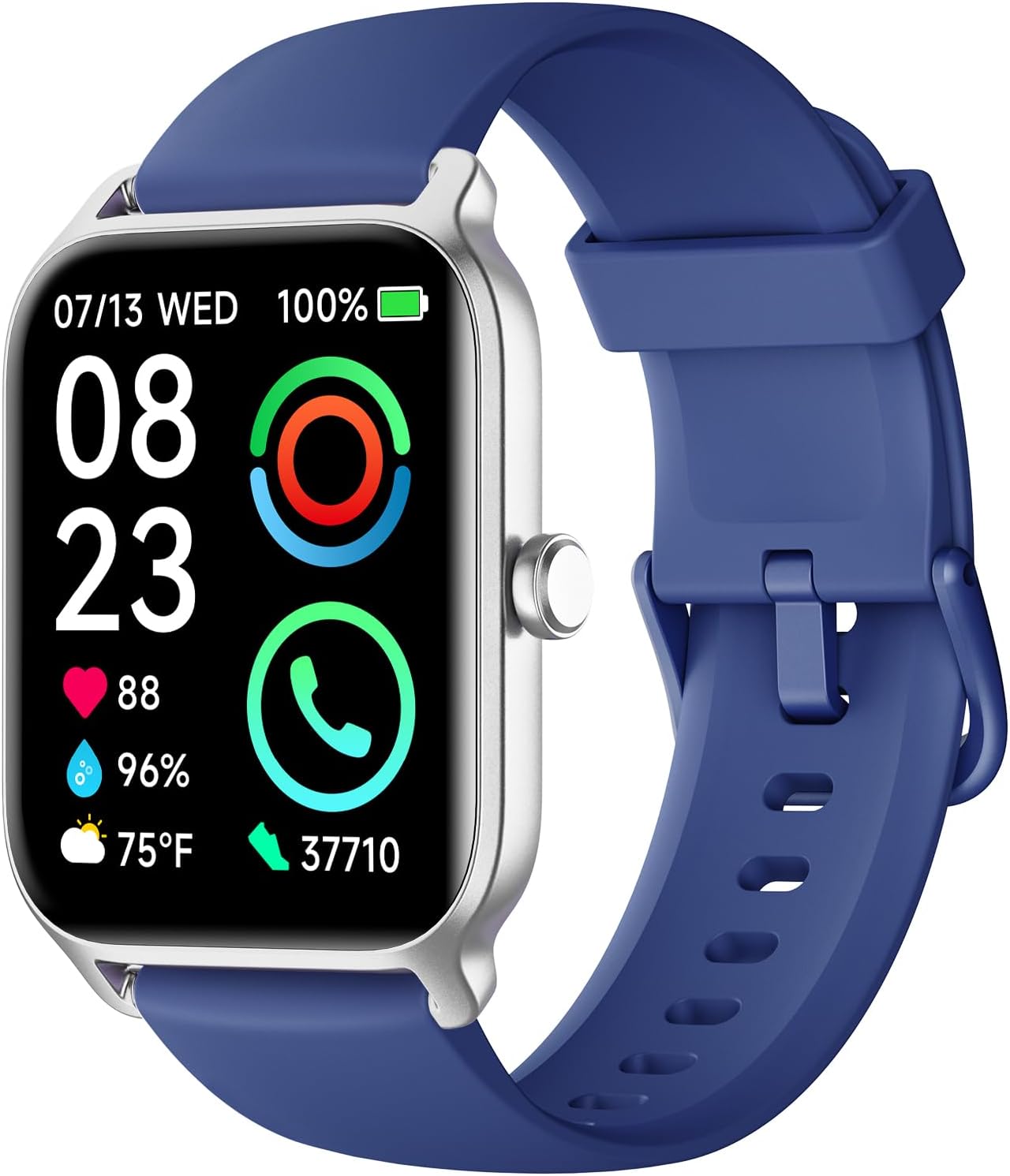 【IDW13】 1.8" IP68 Waterproof Fitness Watch with Bluetooth Call (Answer/Make), Heart Rate/Sleep/SpO2 Monitor 3
