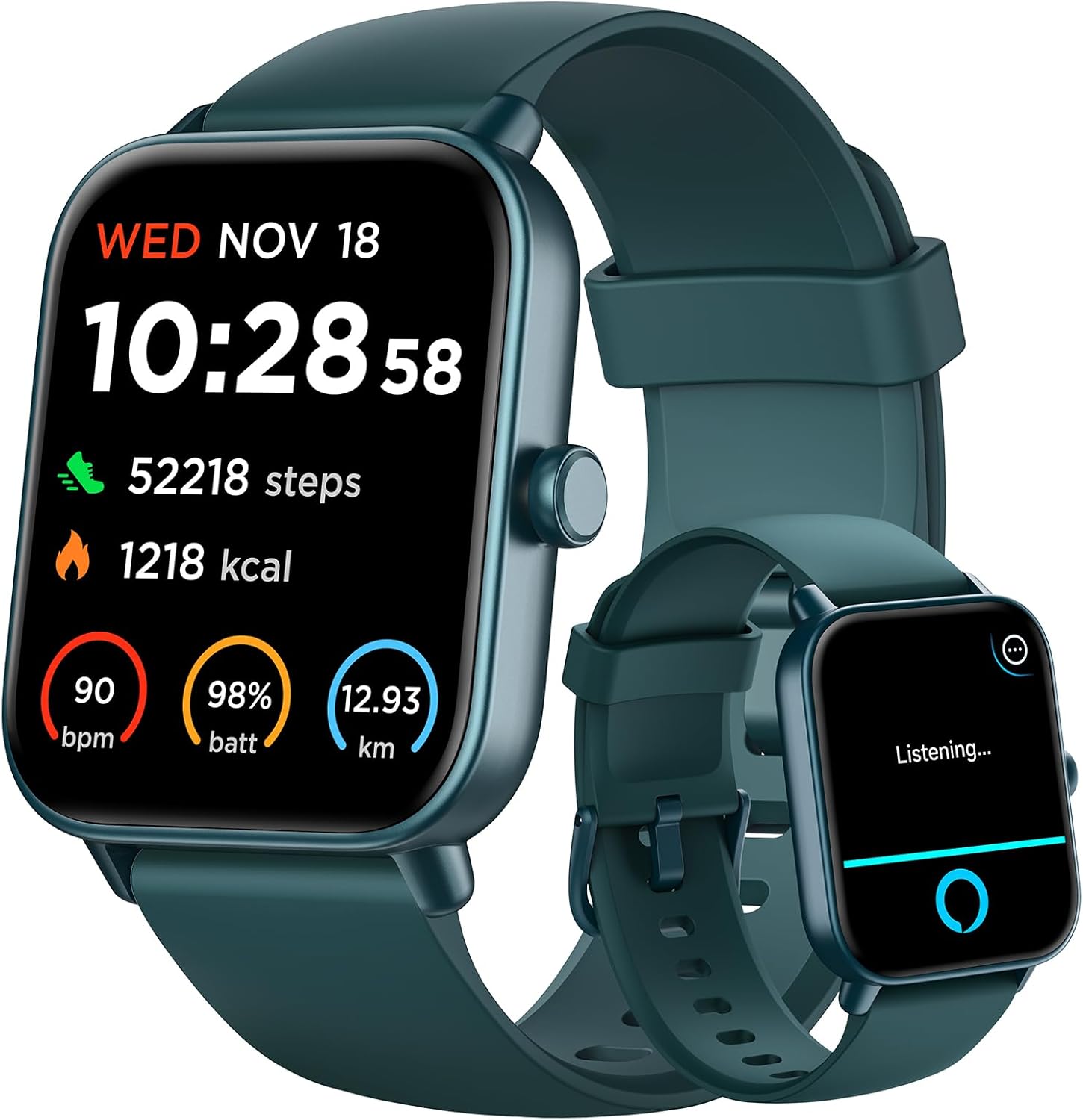 【IDW19H】Smart Watch for Women Android & iPhone,1.8" Smartwatch with Heart Rate/SpO2/Sleep Monitor, 10