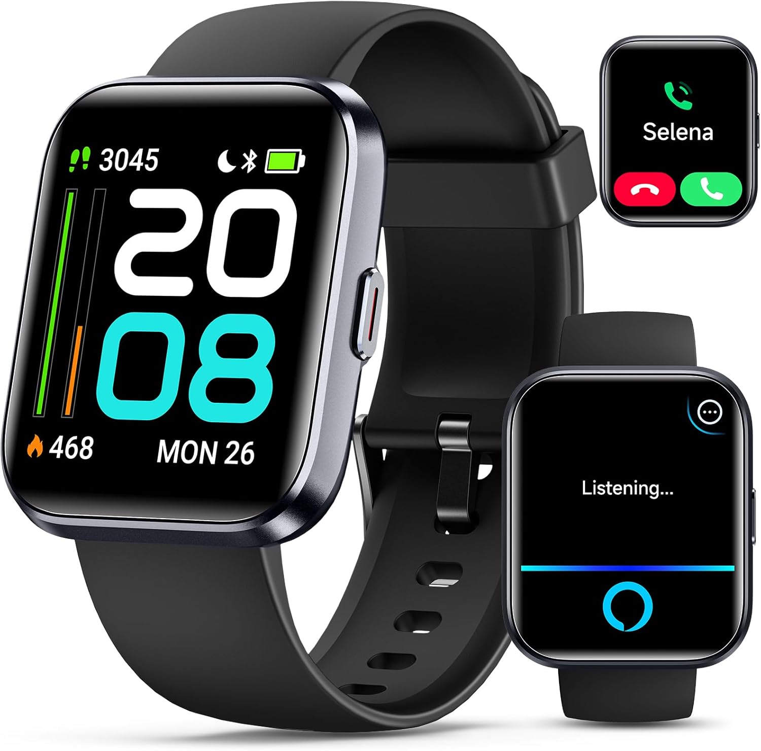【IDW208】1.8'' Fitness Tracker Watch with Alexa, Call & Notification Alerts, Heart Rate & Sleep Monitor,Waterproof 4