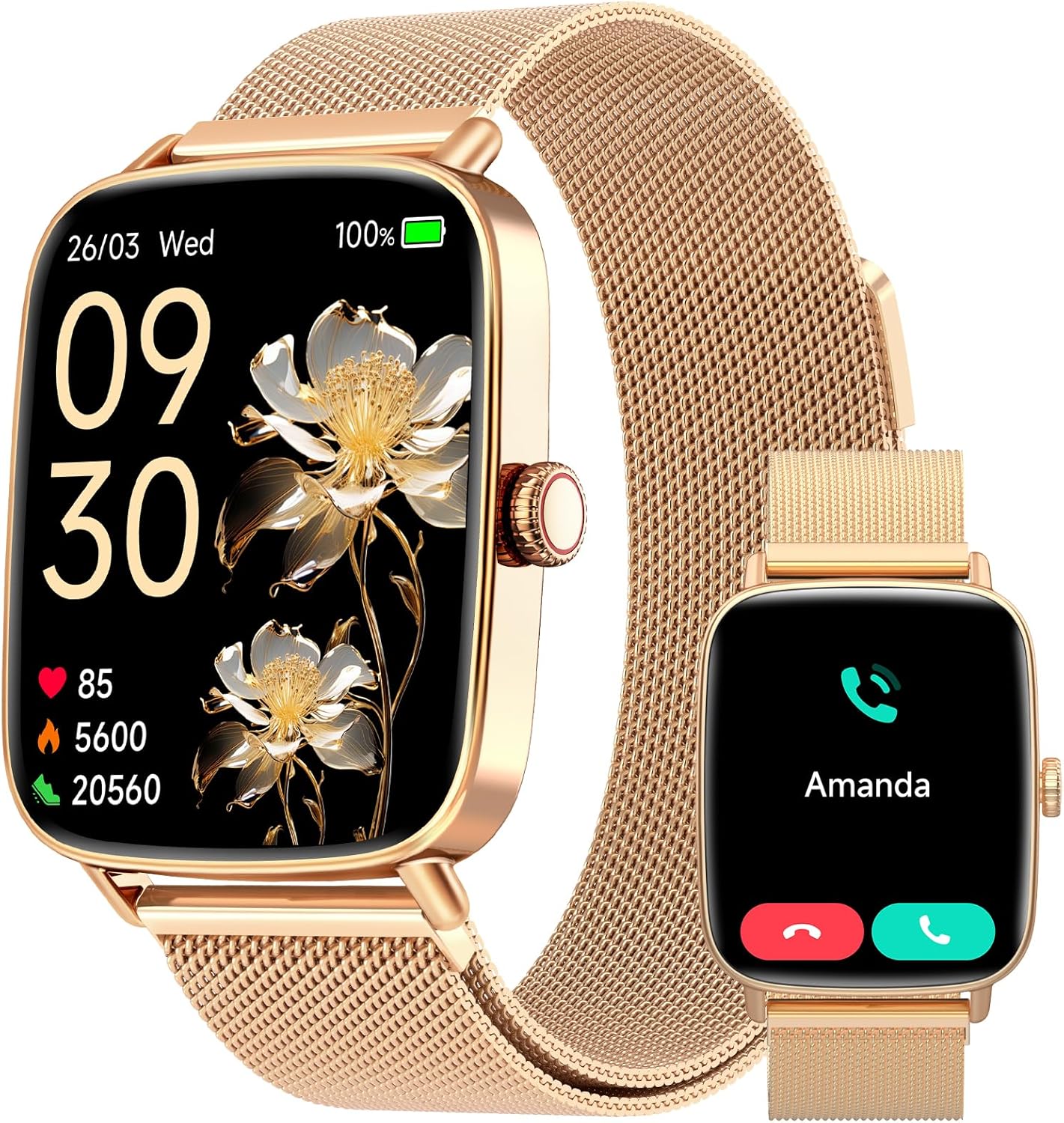 【IDW208】2025 New Smartwatch 1.85" HD Dynamic Dial Fitness Tracker with 110+ Sport Modes, Sleep/Health Monitor 2