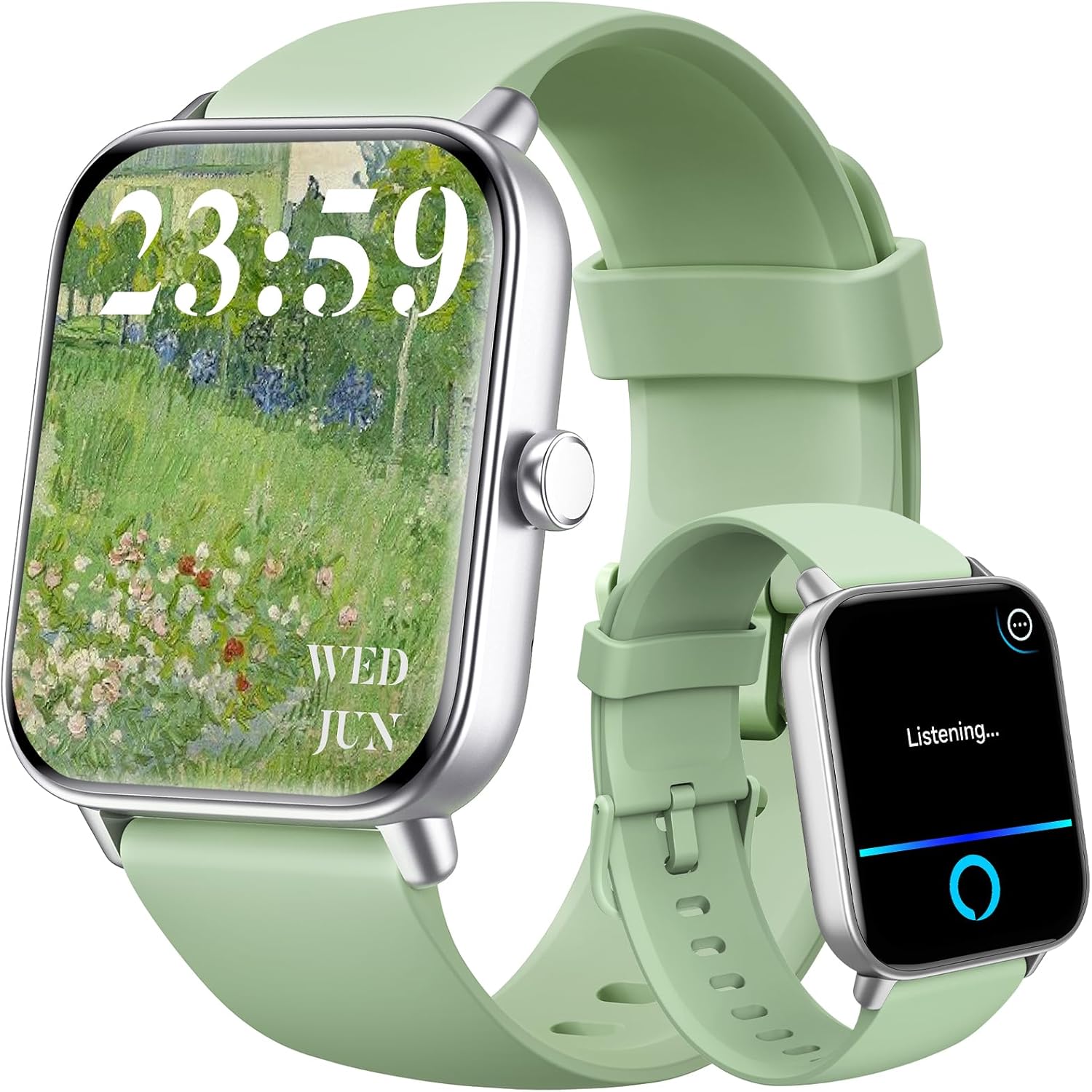 【IDW19H】Smart Watch for Women Android & iPhone,1.8" Smartwatch with Heart Rate/SpO2/Sleep Monitor, 11