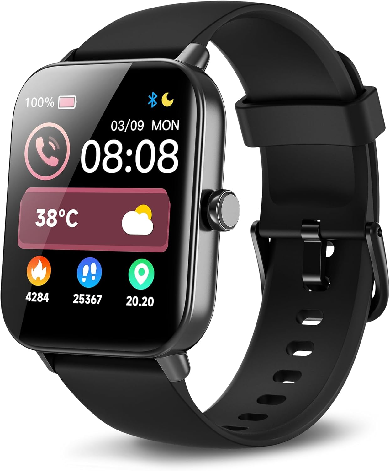 【IDW19H】Smart Watch for Women Android & iPhone,1.8" Smartwatch with Heart Rate/SpO2/Sleep Monitor, 12