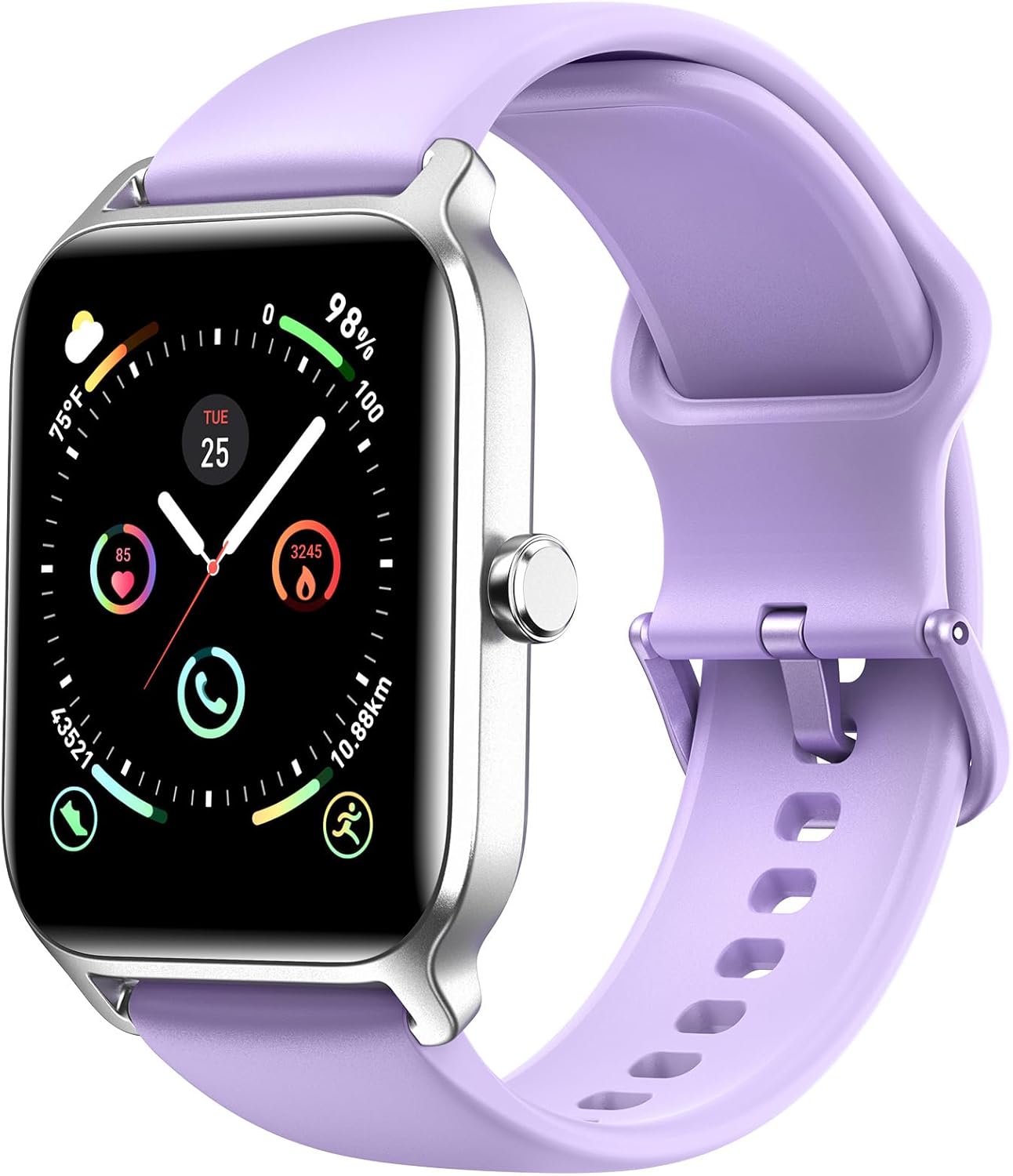 【IDW13】 1.8" IP68 Waterproof Fitness Watch with Bluetooth Call (Answer/Make), Heart Rate/Sleep/SpO2 Monitor 5