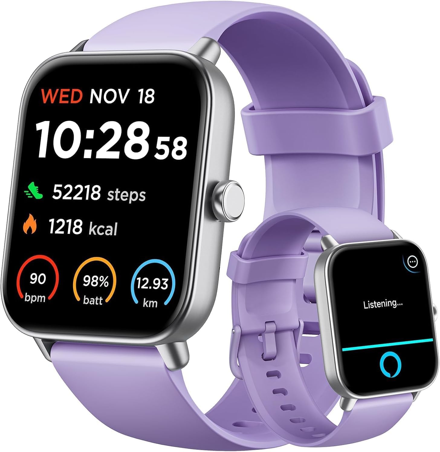 【IDW19H】Smart Watch for Women Android & iPhone,1.8" Smartwatch with Heart Rate/SpO2/Sleep Monitor, 14
