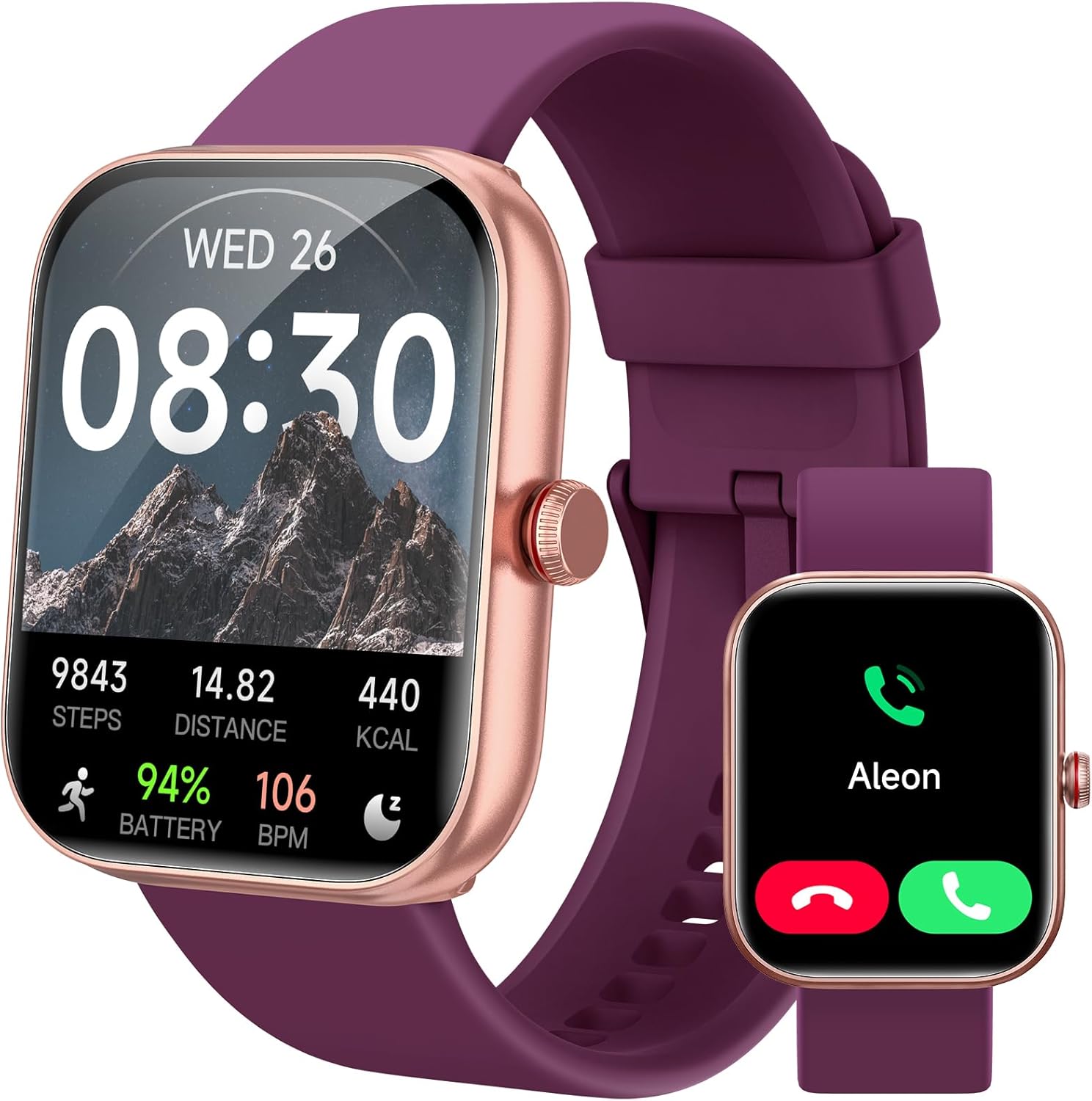 【IDW20】1.91" HD Fitness Tracker with 105+ Sport Modes Sleep/Heart Rate/SpO2/Stress Monitor 2