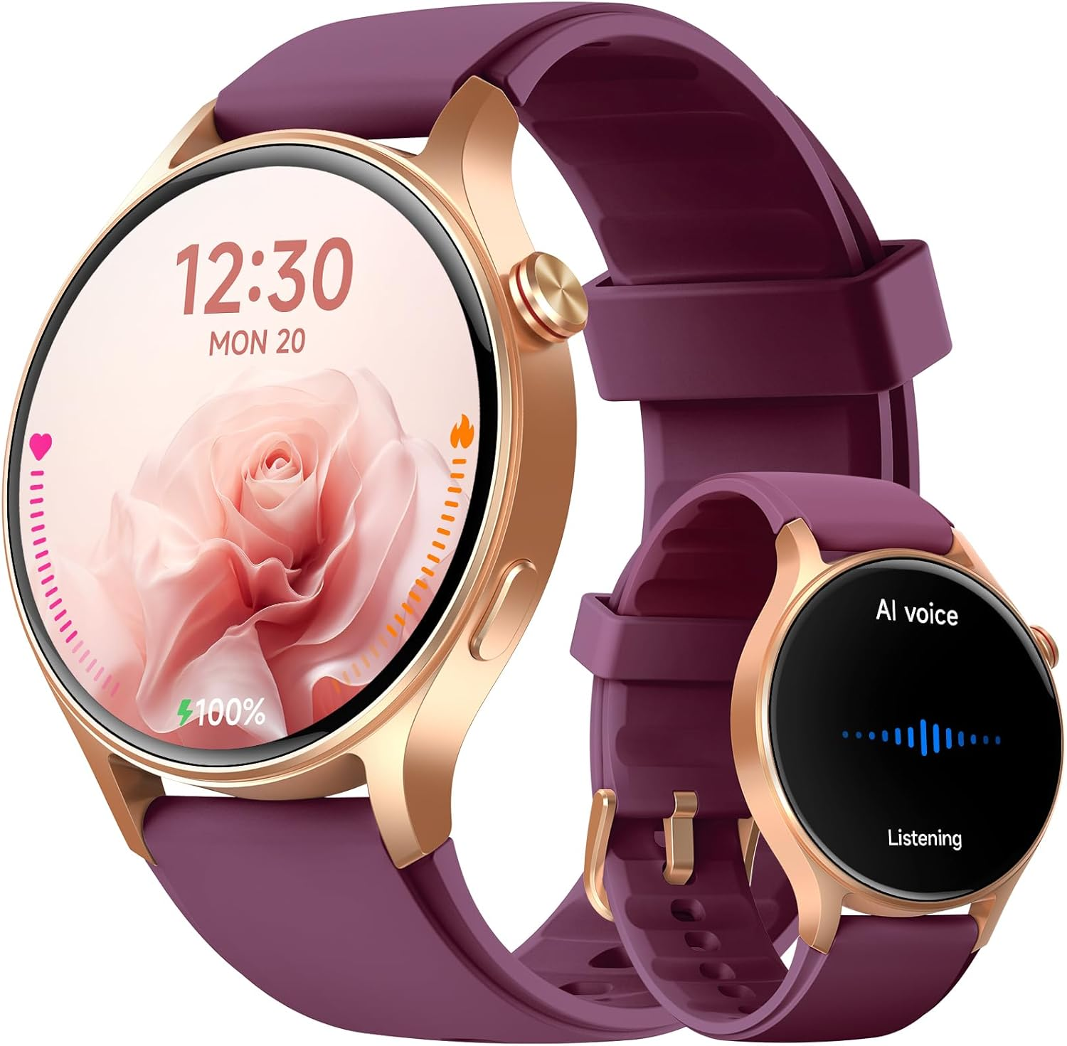 【AR-01】1.3" AMOLED Touchscreen Fitness Tracker, Make/Answer Calls, Heart Rate SpO2 Monitor, IP68 Waterproof 15