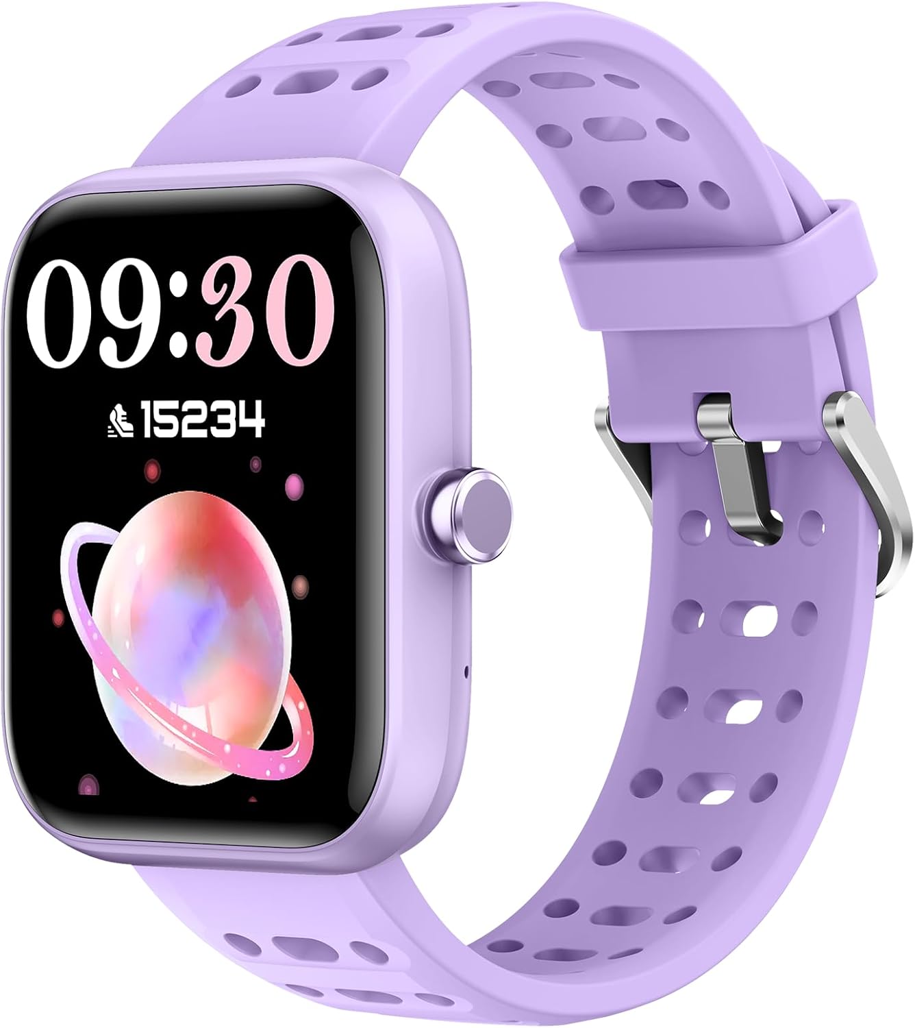 【IDW25C】Kids Smart Watch for Girls, 1.8" DIY Face Fitness Watch Pedometer, Heart Rate Sleep Tracker 2